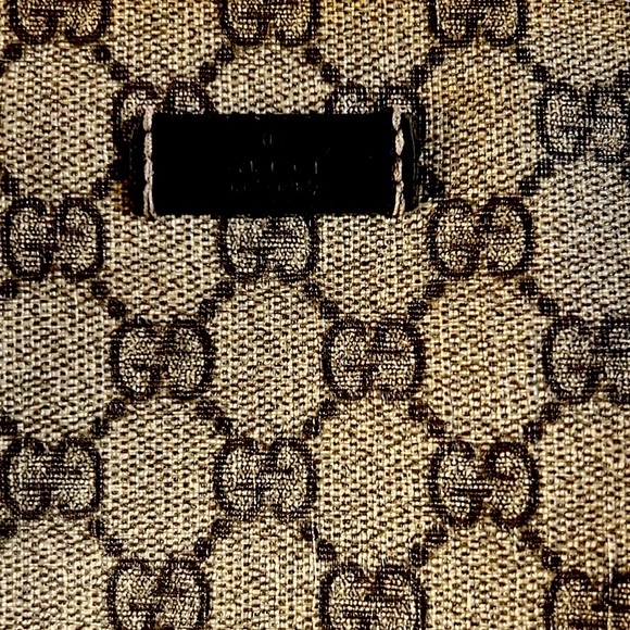 AUTHENTIC GUCCI GG SUPREME LARGE MESSENGER BAG BROWN COLOR - Picture 7 of 12